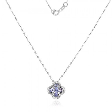 Колие с Диаманти и Танзанит Clarte