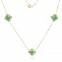 Колие с Диаманти и Изумруди Emerald Clover