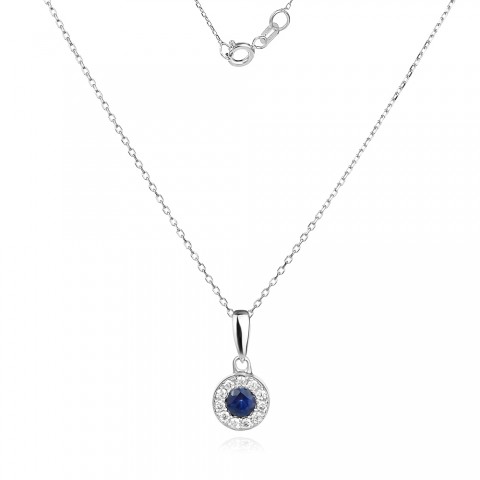 Колие с Диаманти и Сапфир Oria