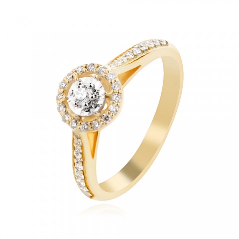 Годежен пръстен с диаманти Stella