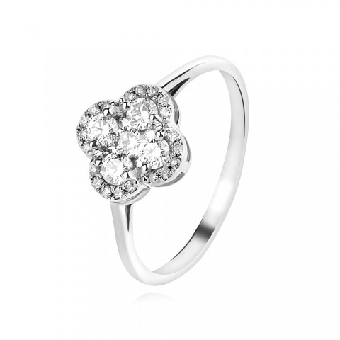 Пръстен С Диаманти Aura Clover 