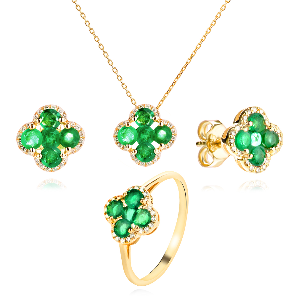 Пръстен с Диаманти Emerald Пръстен с Диаманти Emerald