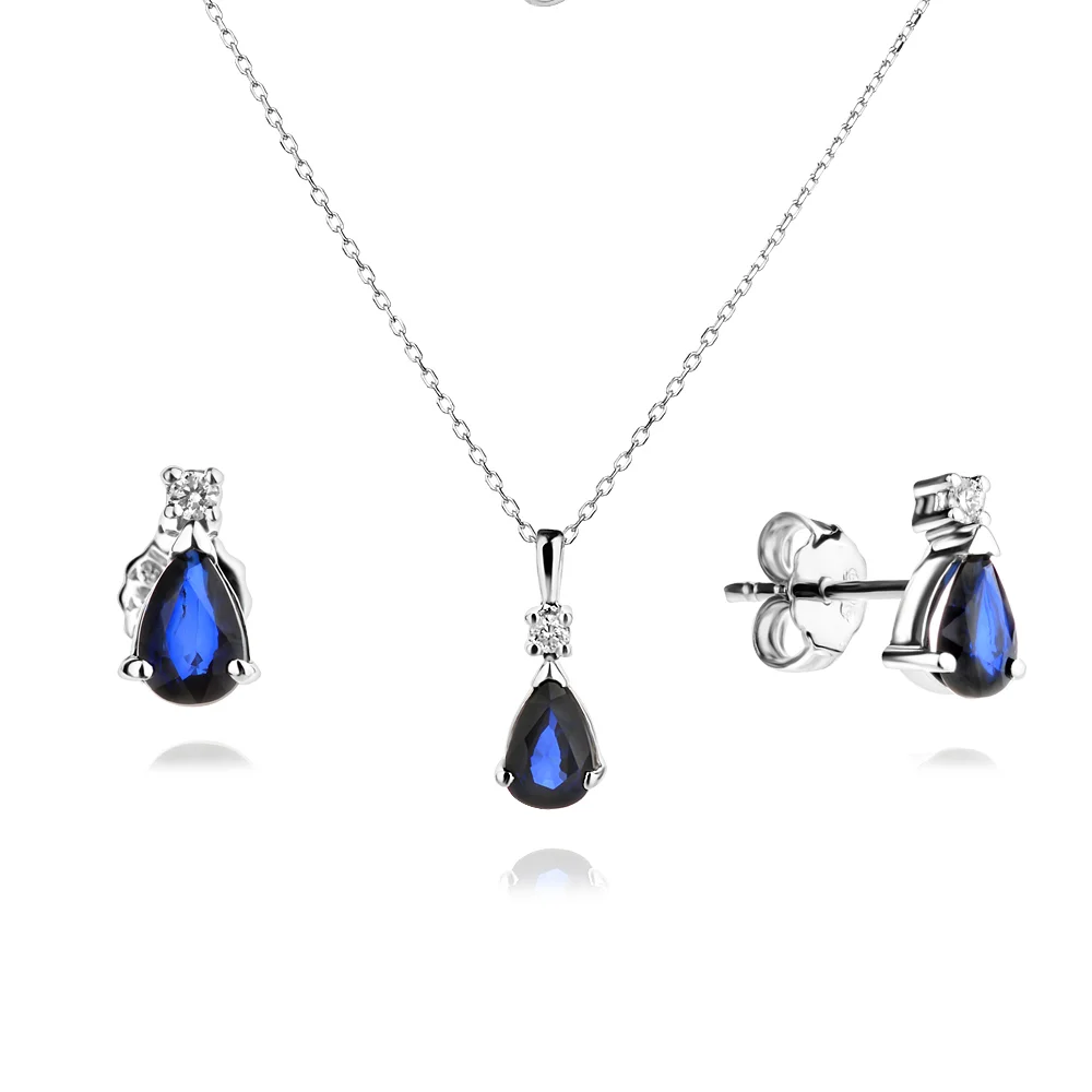 Пръстен С Диаманти и Сапфири Royal Blue - БИЖУТА С ЕСТЕСТВЕНИ КАМЪНИ (Златни и сребърни бижута)