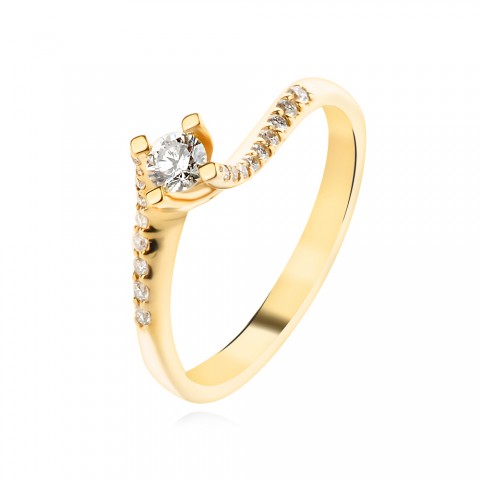 Годежен пръстен с диаманти Laza