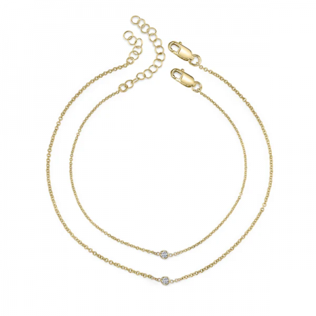 Комплект златни гривни Mama & Baby