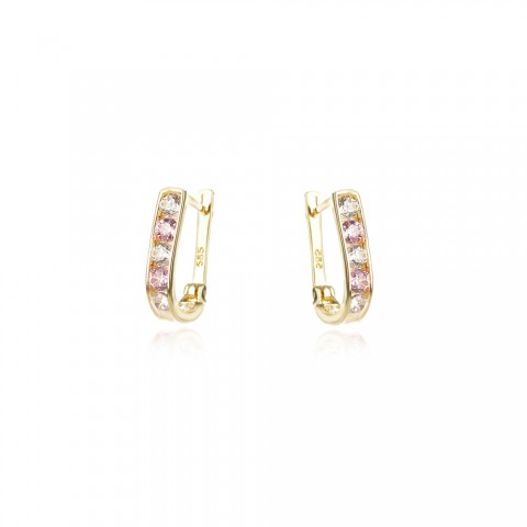 Златни детски обеци Pinky