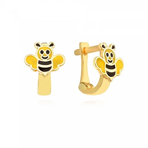 Златни детски обеци Buzzy