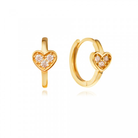 Златни детски обеци Lovie