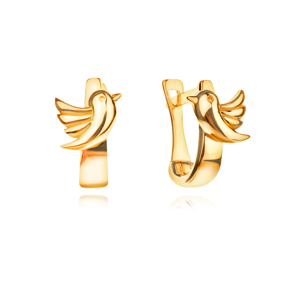 Златни детски обеци Virella