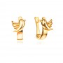 Златни детски обеци Birdy