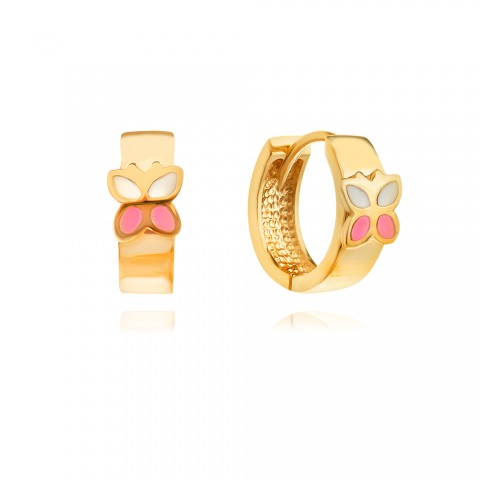 Златни детски обеци Aurora