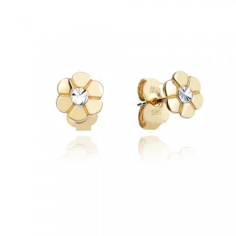 Златни детски обеци Gold Daisy