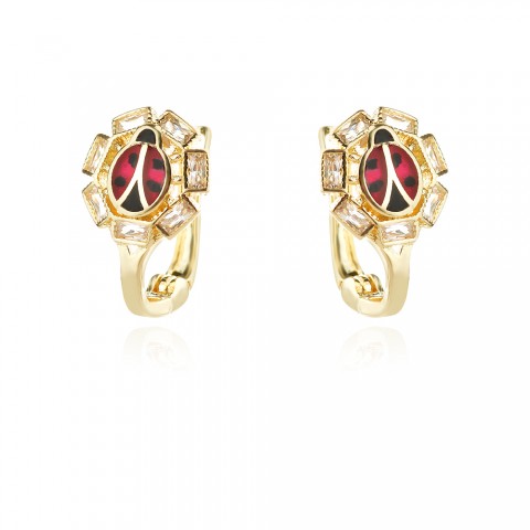 Златни детски обеци Калинки