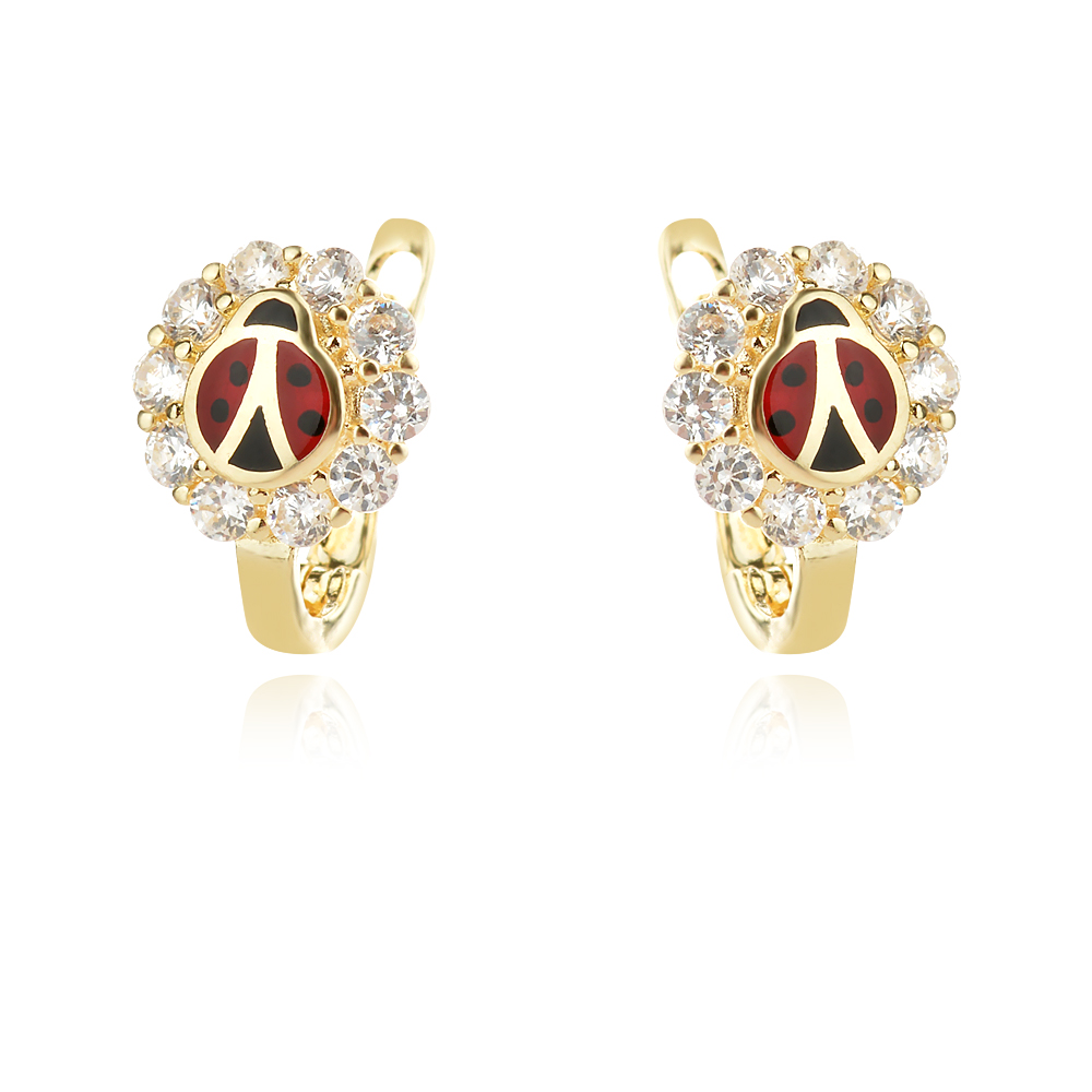 Златни детски обеци Калинки