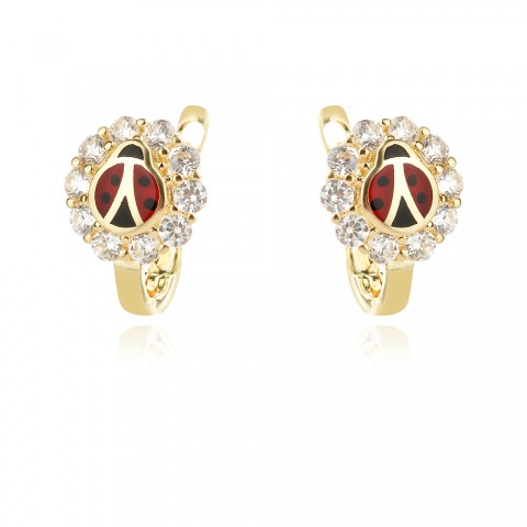 Златни детски обеци Калинки