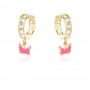 Златни детски обеци Pinky
