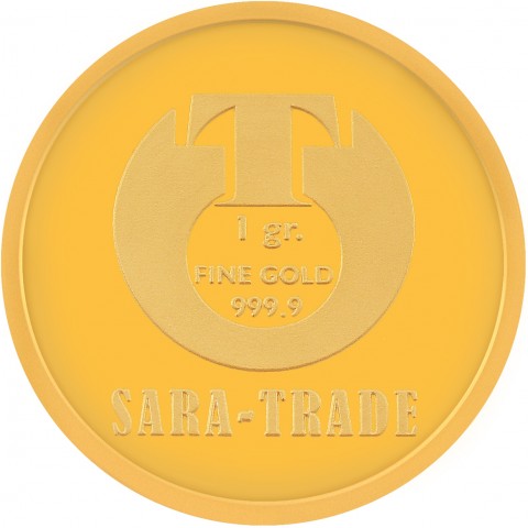 Златен медал за бебе момиче 24К