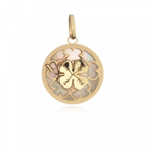 Златен медальон Pure Leaf