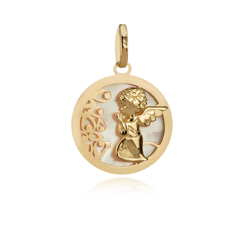Златен медальон Ангел