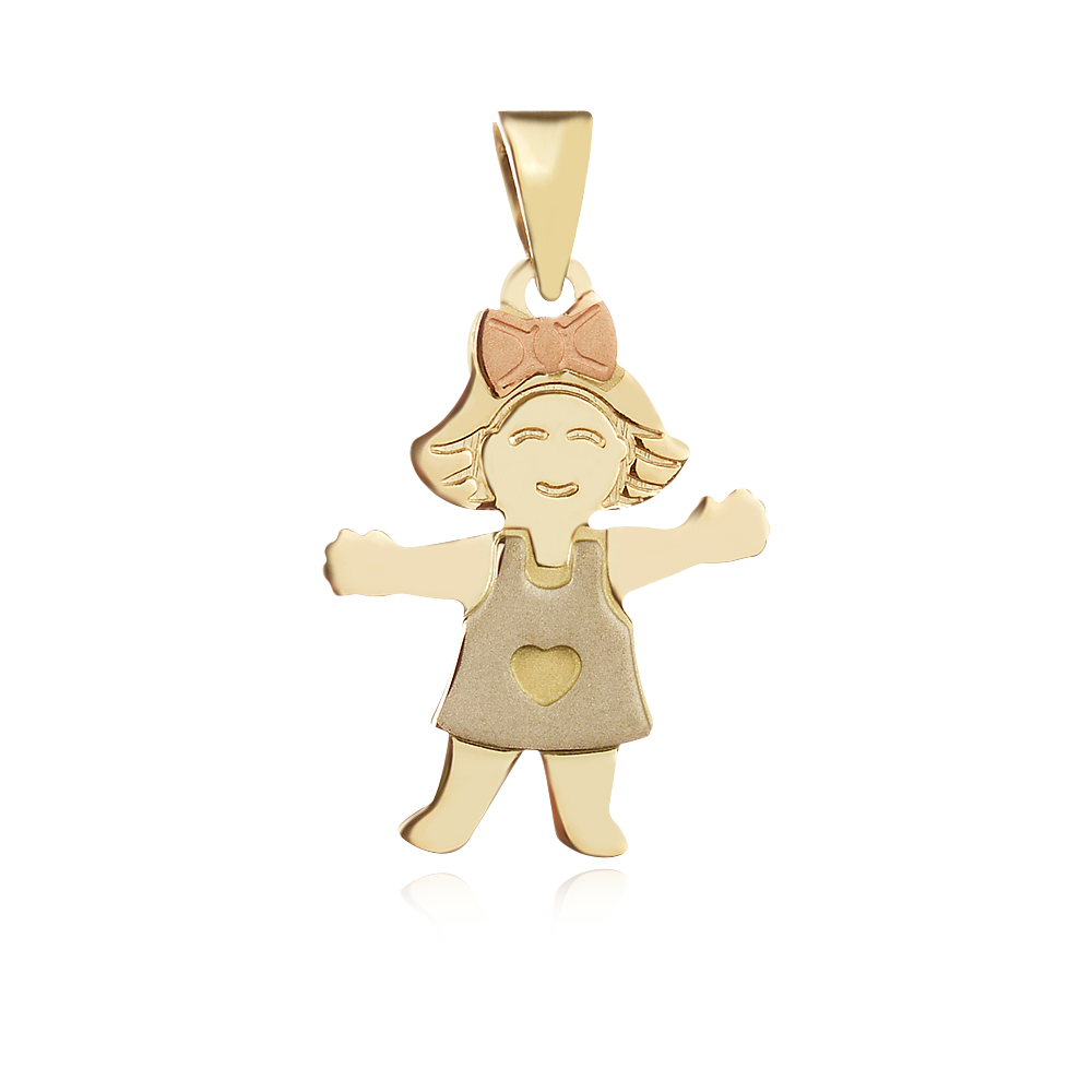 Златен медальон момиче