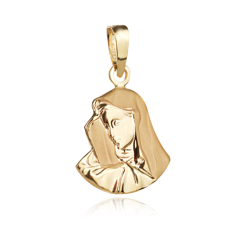 Златен медальон Богородица