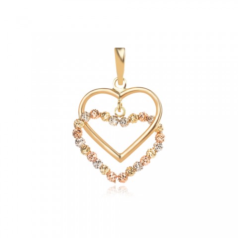 Златен медальон Twin Hearts