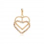 Златен медальон Twin Hearts