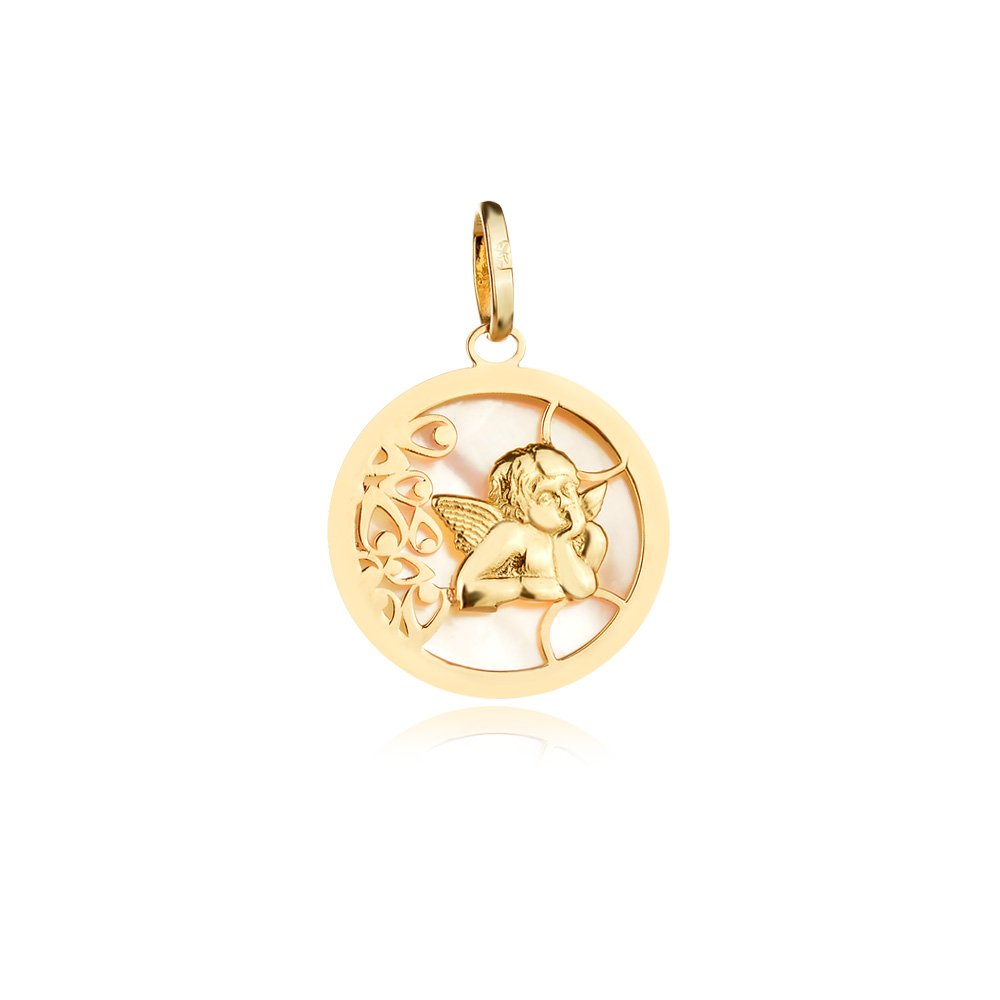 Златен медальон Ангел