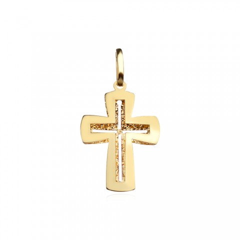Златен медальон кръст Relio