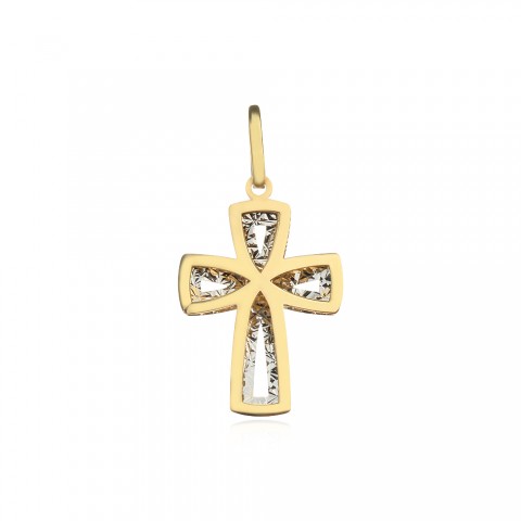 Златен медальон кръст Tino