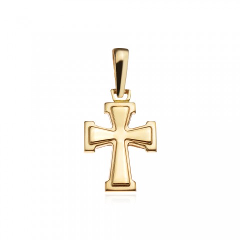 Златен медальон кръст Liviro