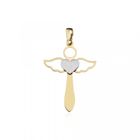 Златен медальон кръст Lirios