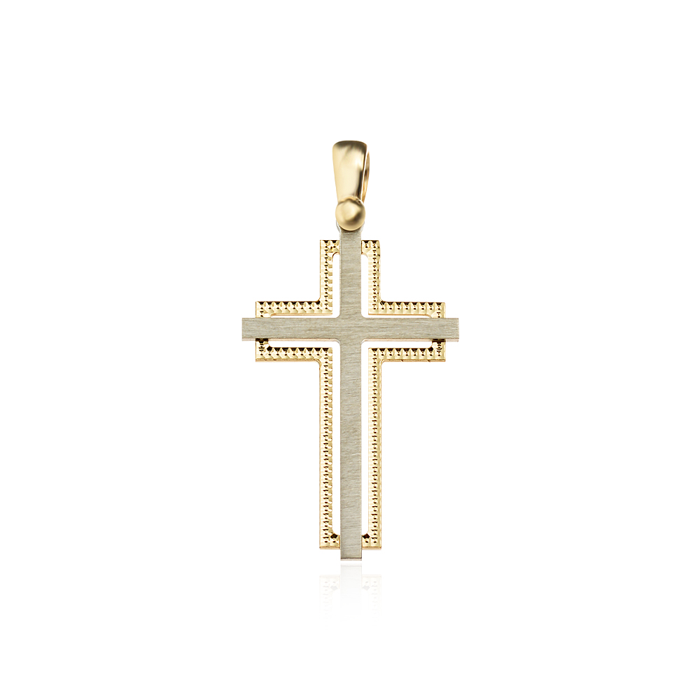 Златен медальон кръст Zenato