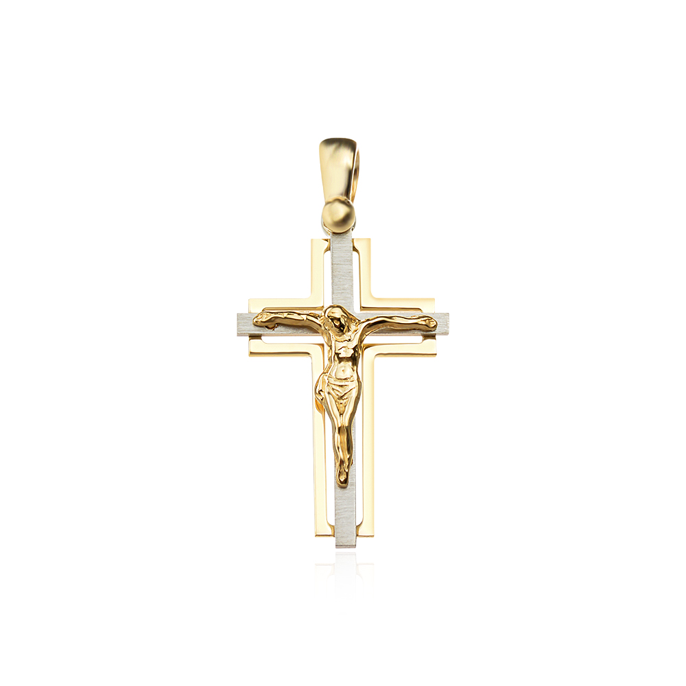 Златен медальон кръст Class