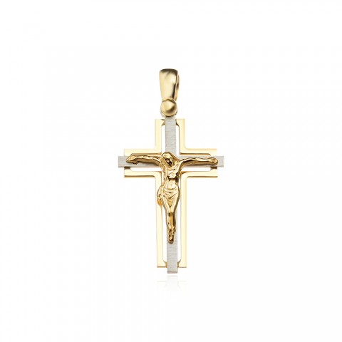 Златен медальон кръст Cresio