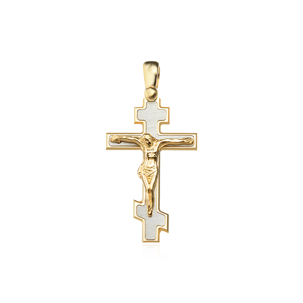 Златен медальон кръст Del Galva