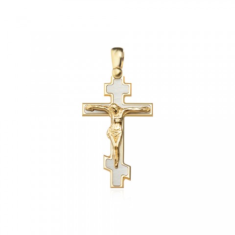 Златен медальон кръст Krisian