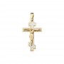 Златен медальон кръст Krisian