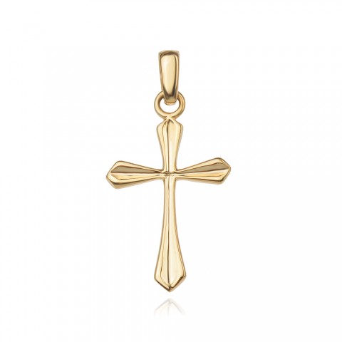 Златен медальон кръст Raise