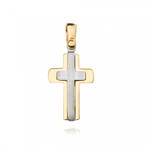Златен медальон кръст Axion