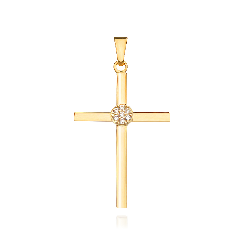 Златен медальон кръст Arisa