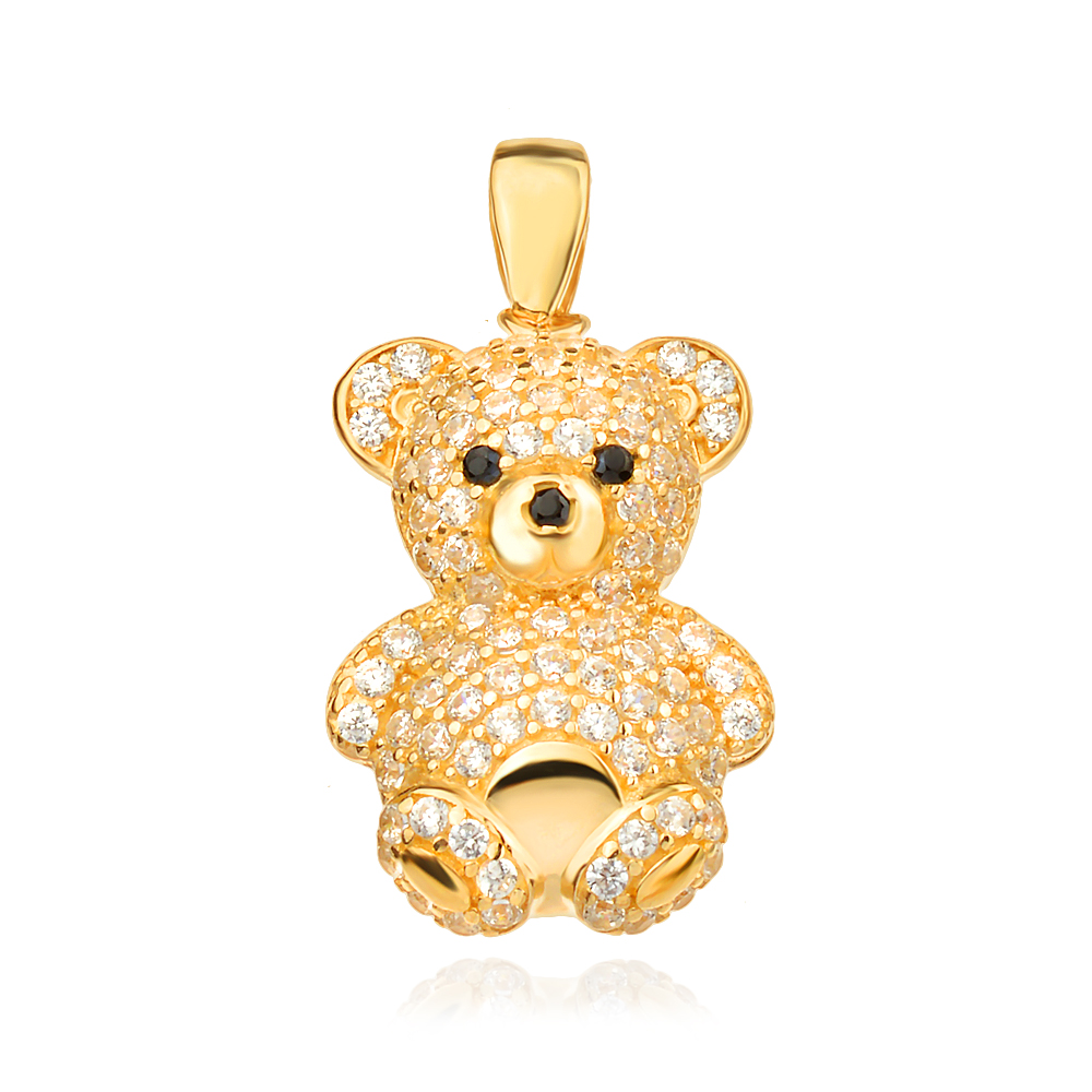 Златен медальон Teddy Bear