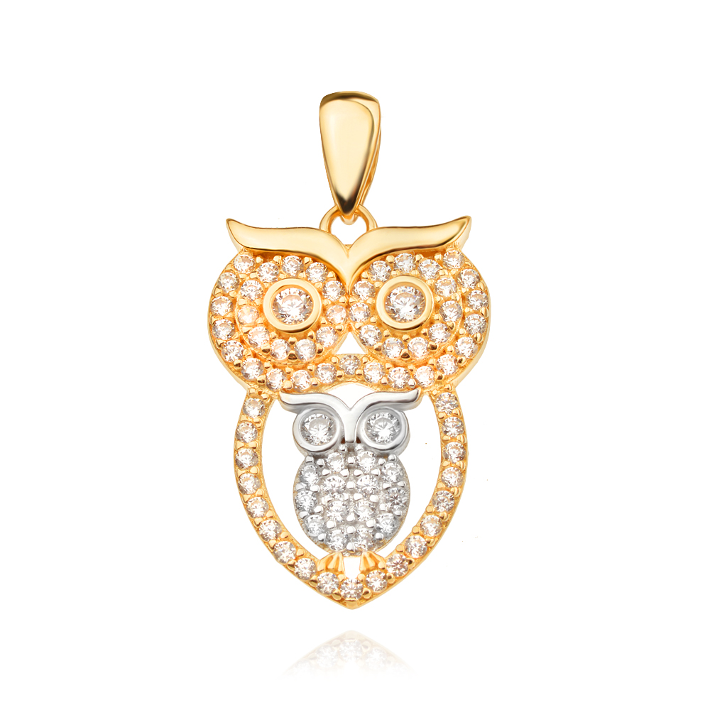 Златен медальон Owl