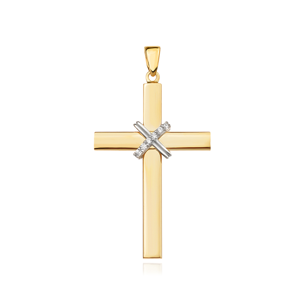 Златен медальон кръст Casia