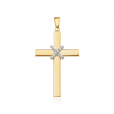 Златен медальон кръст Elon