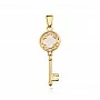 Златен медальон Luna Key