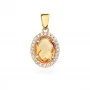 Златен медальон Citrine Grace