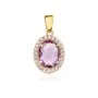Златен медальон Mystic Amethyst