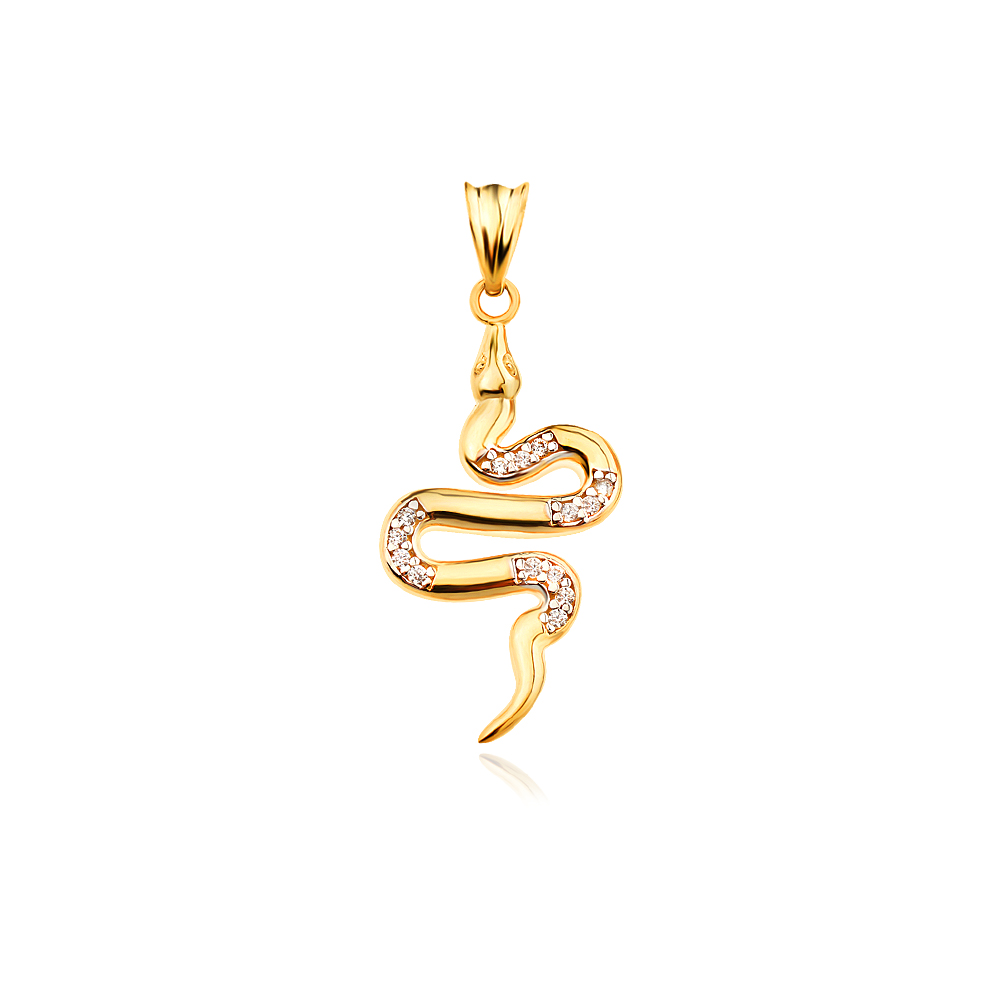 Златен медальон Snake