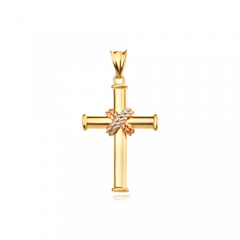 Златен медальон кръст Eliron